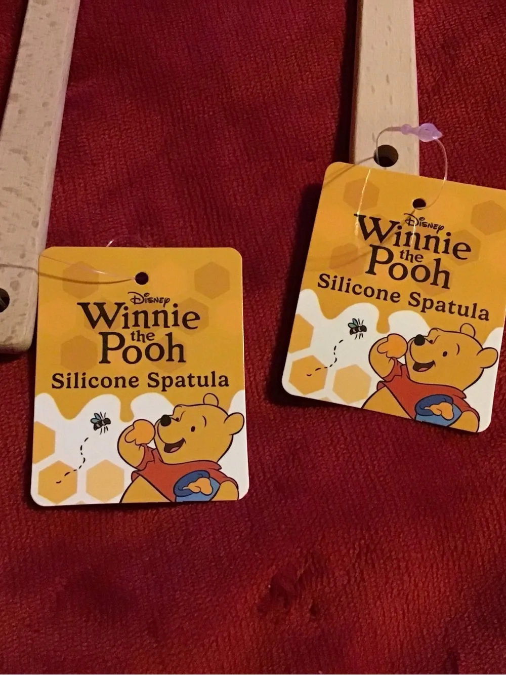 Disney Winnie the Pooh Yellow Silicone Spatulas - Set of 2